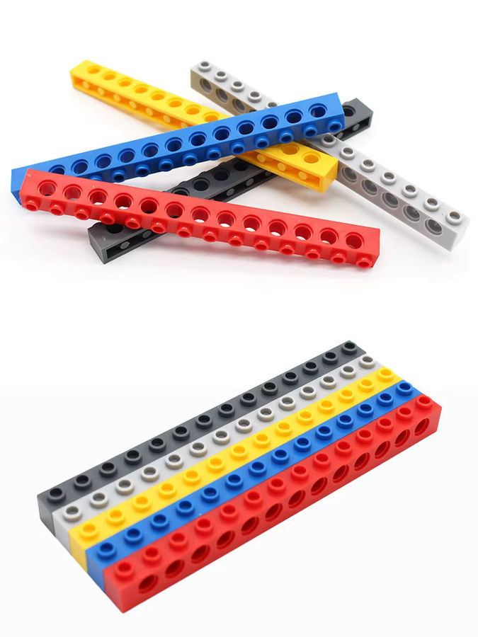 jile MOC 32018 Technische Bausteine 1x14, 10-teiliges Set, Schwarz - Bild 3
