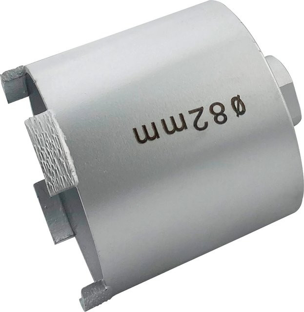 LUX-TOOLS Diamant-Bohrkrone für Weichmaterial, Farbe: Silber, Durchmesser: 82 mm - Bild 1