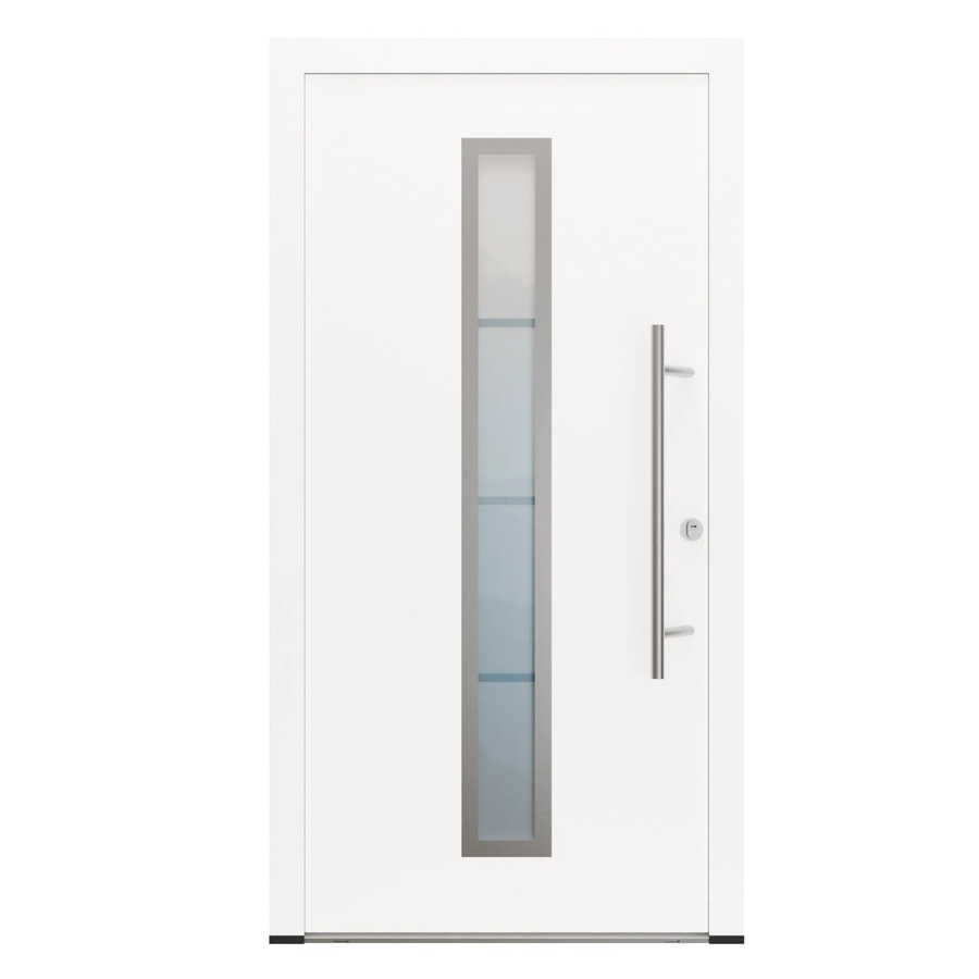 FM Türen Innenbeschläge Set AS68 Modell 01 mit Glaseinsatz, Weiß, Rechts, B: 100 cm, H: 200 cm - Bild 1