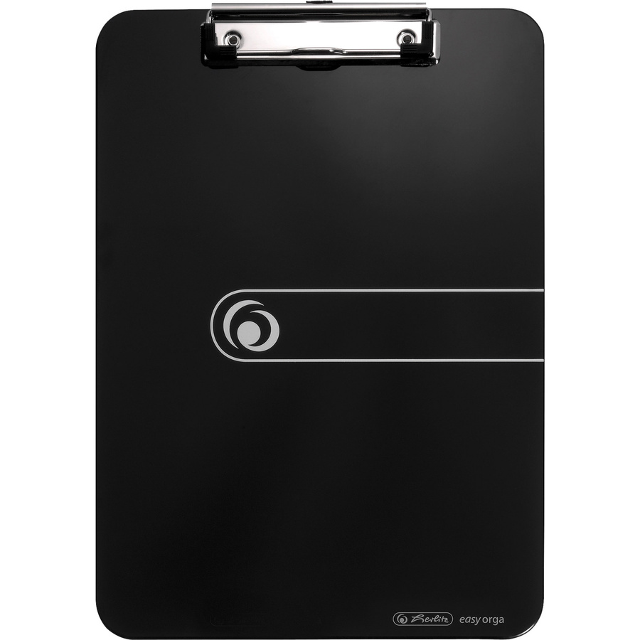 Herlitz Klemmbrett easy orga to go DIN A4 in Schwarz und Silber aus Kunststoff und Metall, Breite: 22,5 cm, Höhe: 31,5 cm - Bild 3