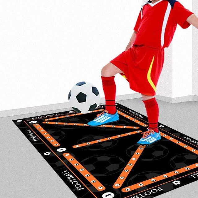 Lodestar Kinder Fußball Training Bodenmatte Anti-Rutsch, Schwarz, B/T: 60 x 40 cm - Bild 1