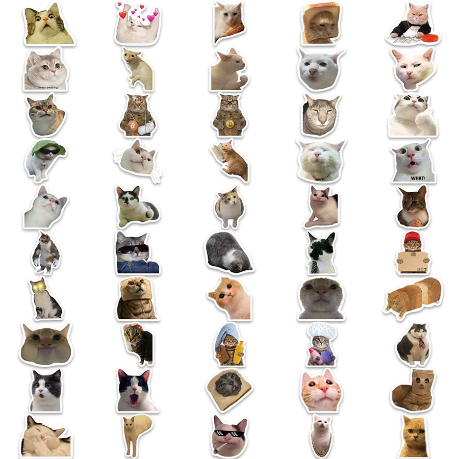 Rspctou Katzen-Cartoon-Aufkleber, multicolor, 10-teiliges Set - Bild 5