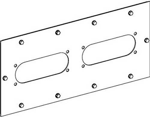 Schneider Electric KSA630ABTZFL21 Flanschplatte für FL21 Zugentlastungen als Zubehör für KSA630ABT4 Kleinverteiler - Bild 1