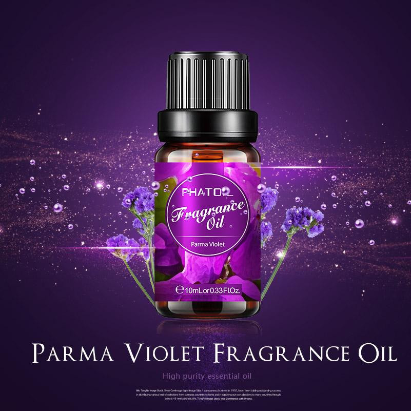 PHATOIL Parfümöl-Set für Aromatherapie und DIY-Projekte mit Pipette, Sorten: Palmarosa, Freesie, Kokosnuss und Vanille, 10 ml pro Flasche, bernsteinbraunes Glas - Bild 4