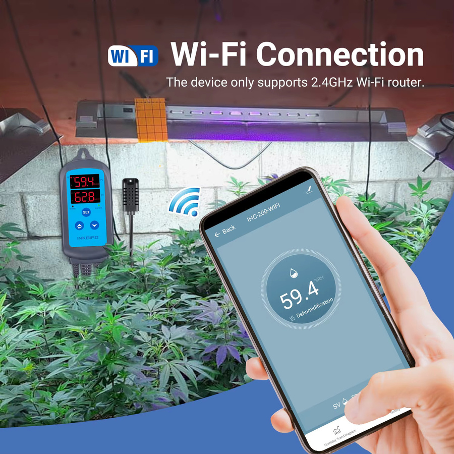 Inkbird ITC-308-WIFI Digitaler Temperaturregler und Feuchtigkeitsregler mit App-Steuerung und WLAN-Funktion - Bild 2