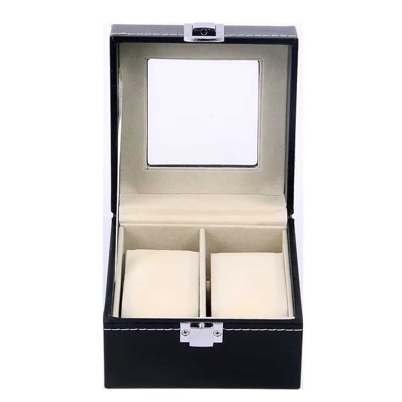 DELESYS Uhrenbox aus PU Leder mit 2/3/6 Slots in Beige - Bild 2
