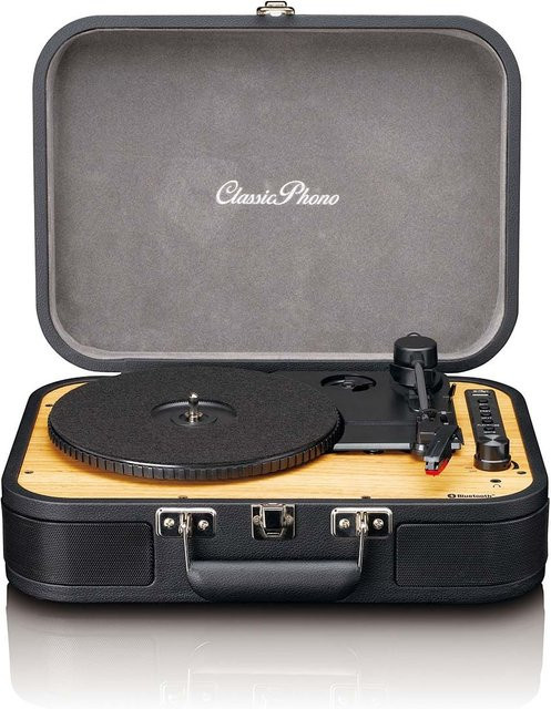 Lenco Retro Bluetooth Plattenspieler mit eingebauten Lautsprechern in Schwarz - Bild 1