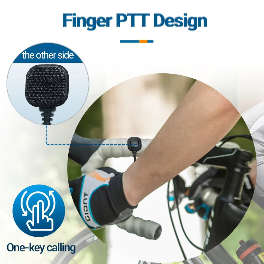 Baofeng 2-Pin PTT Verstellbares Kehlkopfmikrofon Headset in Schwarz für Kenwood und Baofeng UV 5R UV 82 AR-152 Zwei-Wege-Funkgeräte - Bild 3