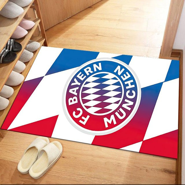 LivSpaceVibe FC Bayern München UEFA Champions Square Teppich, rot, B/T: 60 x 40 cm - Bild 1