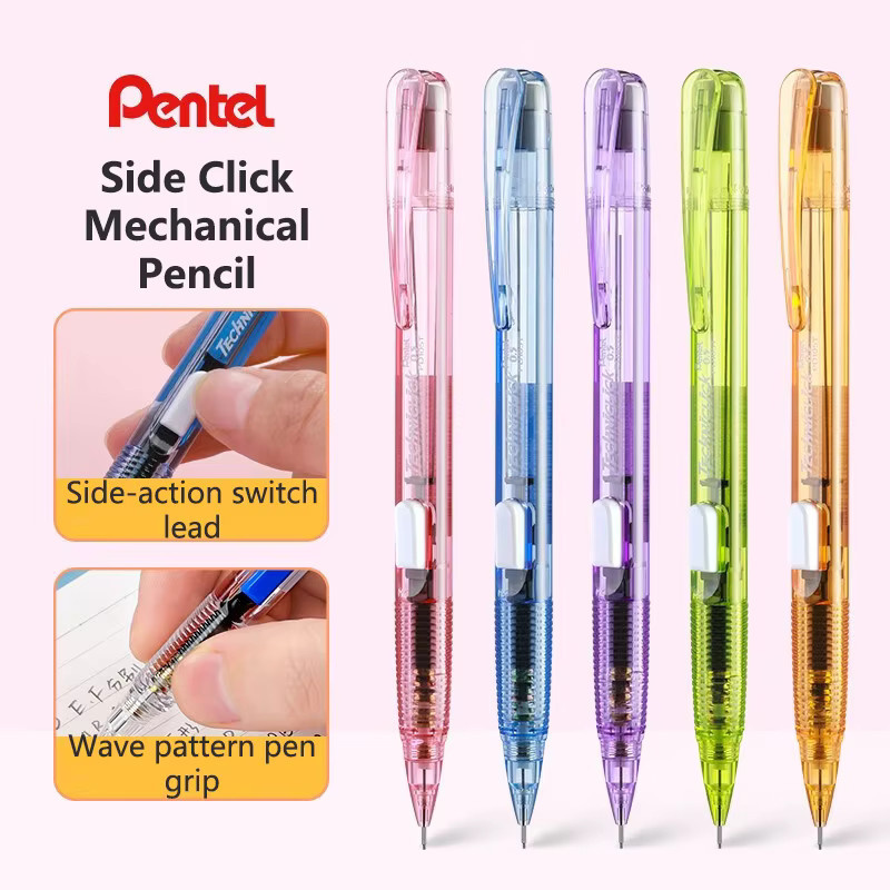 Pentel Techniclick PD105T Druckbleistift Jelly Color-Block in Pink und Weiß - Bild 2