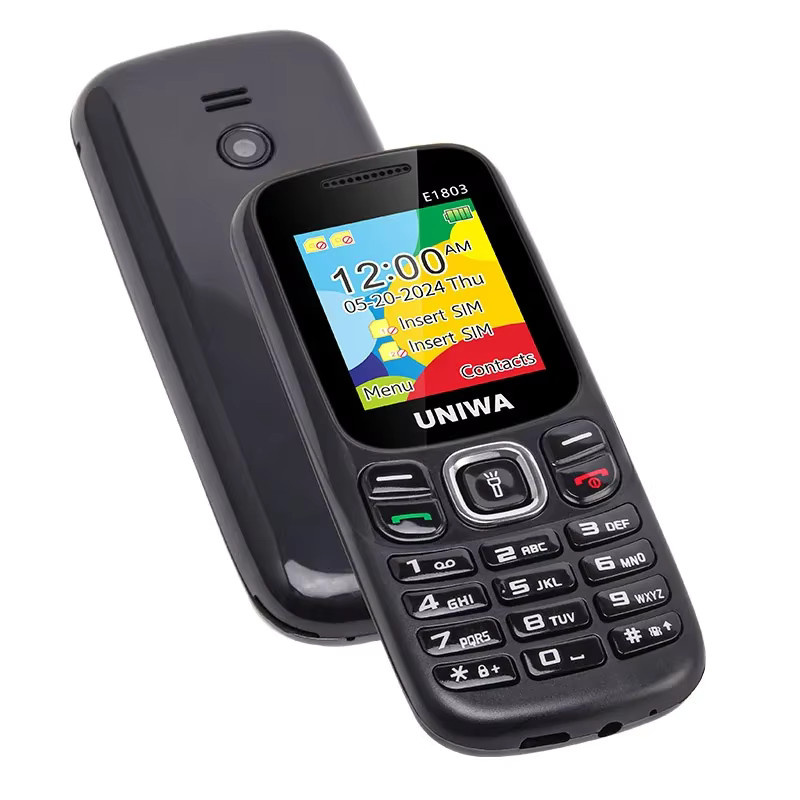 UNIWA E1803 2G Tastatur Telefon mit 1,77 Zoll Display und 800 mAh Akku in Blau oder Schwarz - Bild 2