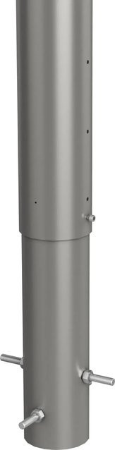 Biohort Steher für Sichtschutz zum Einbetonieren aus Stahlblech in Quarzgrau-Metallic, Höhe: 90 cm - Bild 1