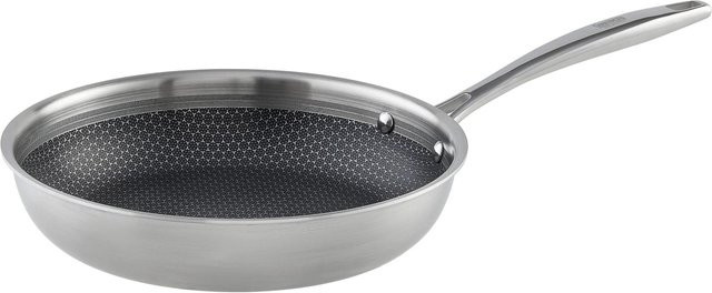 Gourmesto Silver Line Bratpfanne aus Edelstahl mit Antihaftbeschichtung in Silber - Bild 1