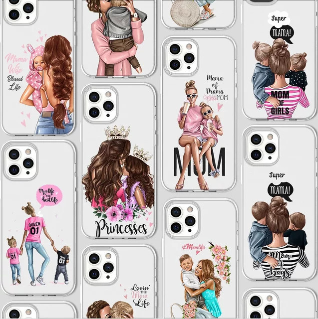 Super Mom Handyhülle als stoßfestes Softcover für iPhone 11 bis iPhone 17 Pro Max und weitere Modelle - Bild 1