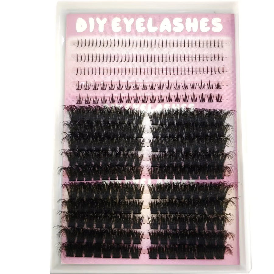 DIYLash Clusters Thick Volumen Wimpern Einzelwimpern, Black, Unisex - Bild 3