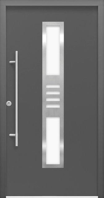 Sicherheits-Haustür Splendoor ThermoSpace Köln Prime RC2 in Anthrazit mit Glaseinsatz, B/H: 110 x 210 cm, Anschlag Links - Bild 1