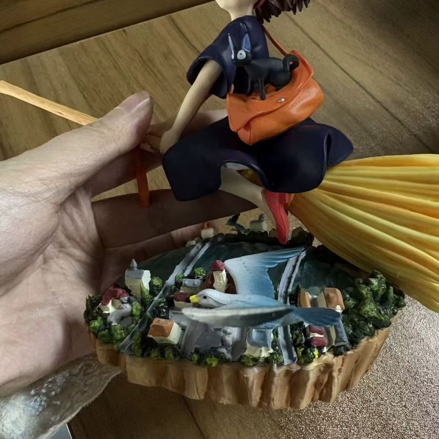 Bandai Anime Figur Kiki Lieferservice Little Witch Studio Ghibli Desktop Ornament Multicolor Höhe: 15 cm - Bild 3
