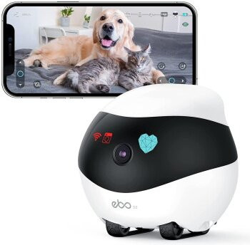 Enabot EBO SE Familien-Überwachungsroboter mit HD-Kamera und Wi-Fi in Weiß - Bild 1