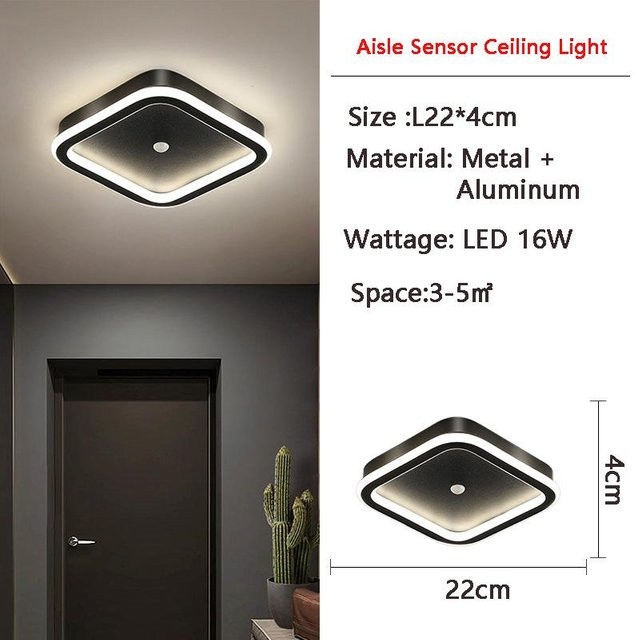 Cosy Homes LED-Deckenleuchte rund mit Bewegungssensor in Warmweiß - Bild 1