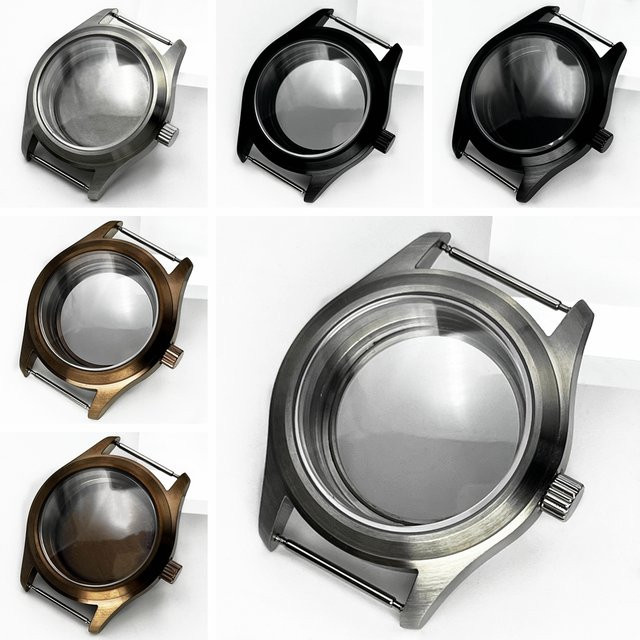 RICHUS Uhrengehäuse Edelstahl, Silber, 36mm/39mm, Saphirglas, Unisex - Bild 1
