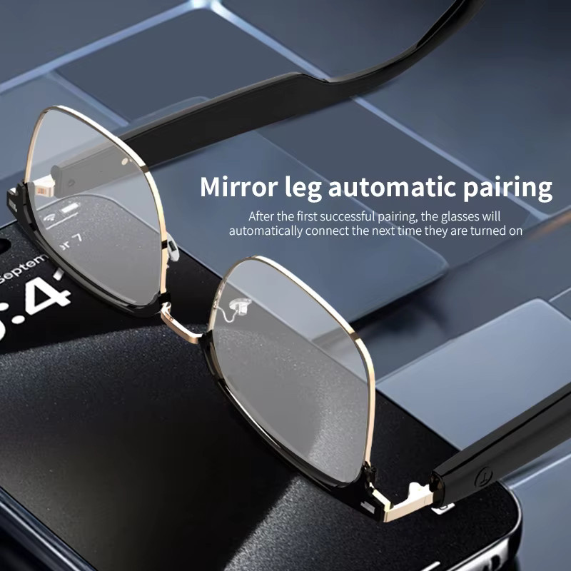 KOIPSSE Smart-Brille in Schwarz mit integrierten Lautsprechern und Dual-Touch-Funktion für Outdoor-Sport und Musikgenuss - Bild 3