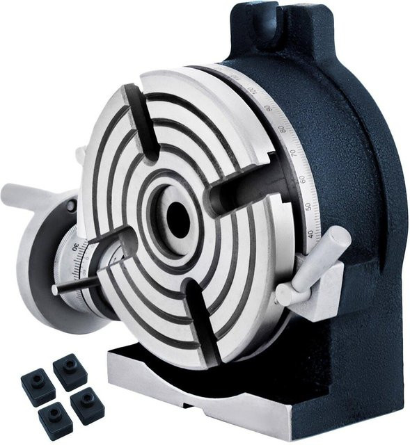Buying Solutions MB Drehtisch für Fräsmaschinen, 150 mm Teilkopf Indexiersystem, Silber - Bild 1