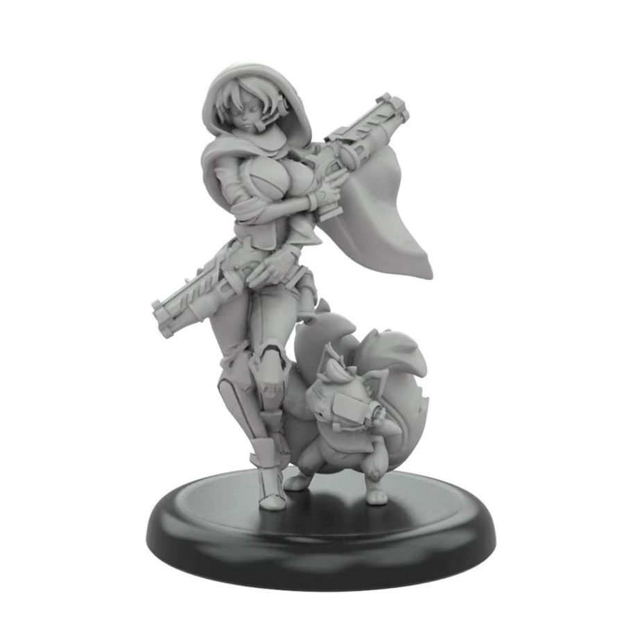 ZKBOZK Kunoichi Ninja-Mädchen, Harzmodellfigur, Fantasy, Schachfigur - Bild 2