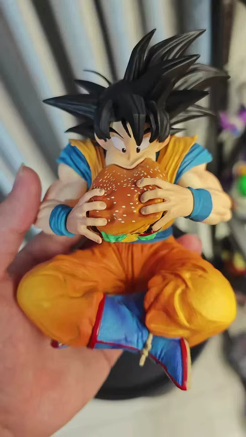 Bandai Dragon Ball Son Goku & Vegeta essen Hamburger, PVC-Figur, ab 14 Jahren - Bild 5