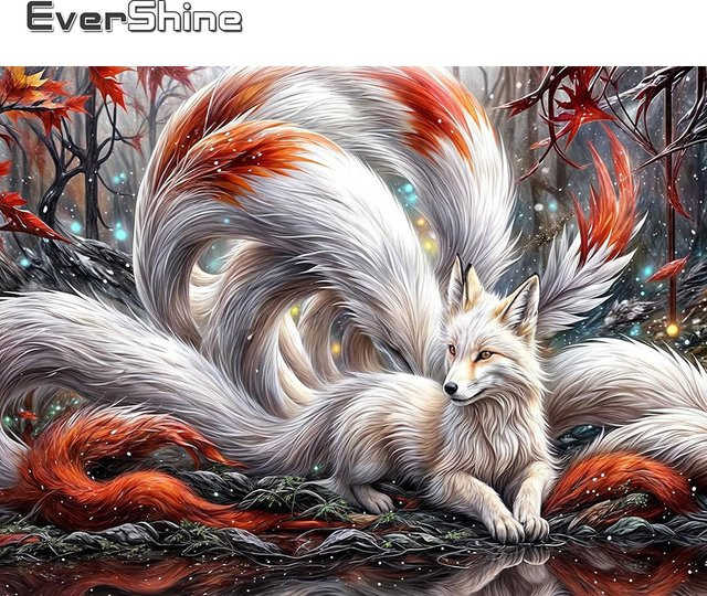 Evershine Diamant Malerei Fuchs Tier, Mosaik DIY Acryl Handwerk - Bild 1