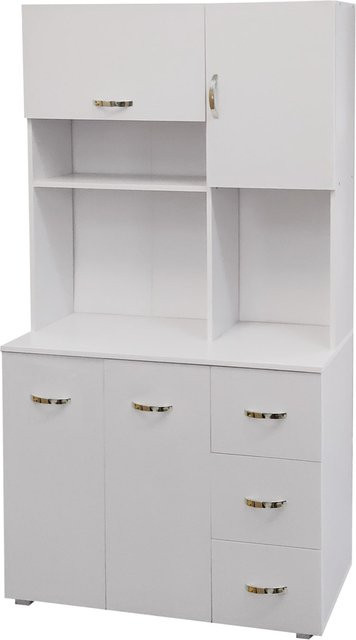 HTI-Living Küchenschrank Blanca in Weiß, H x B x T: 180 x 100 x 40 cm - Bild 1