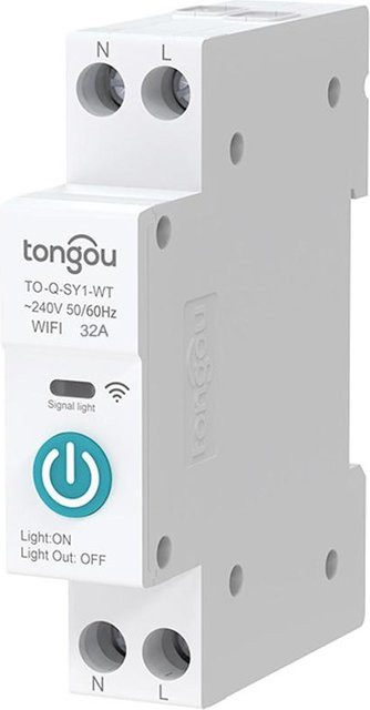 Tuya Smart Wifi Leistungsschalter 32A zur DIN-Schienen-Montage mit App-Steuerung in Weiß und Bunt - Bild 1