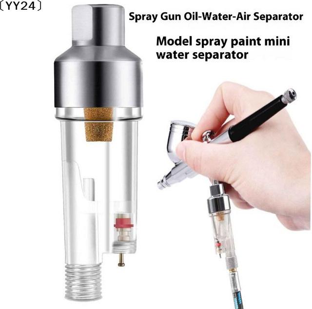 ParqueAirbrush Inline-Filtersystem Airbrush-Spray als effektiver Wasser-Öl-Abscheider und Feuchtigkeitsfalle in Transparent - Bild 1