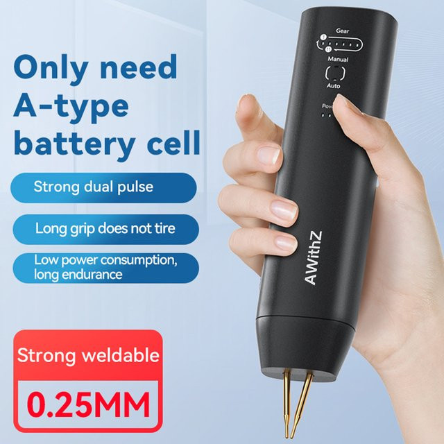 Tragbares Punktschweißgerät mit 11 einstellbaren Stufen für DIY-Batteriearbeiten in Weiß oder Schwarz - Bild 1