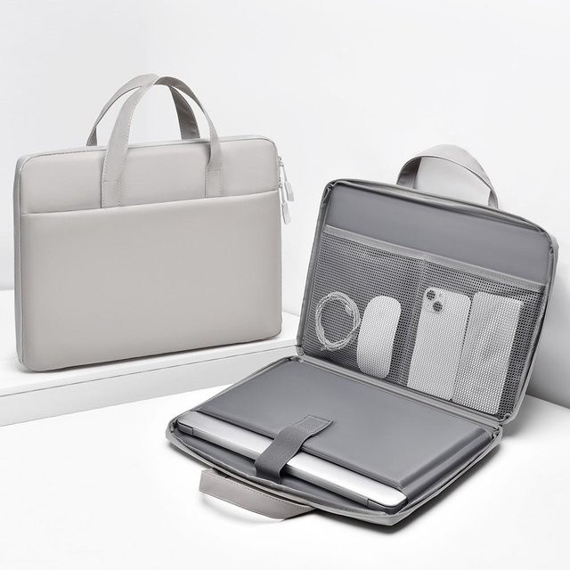 GlamCarry Bags Laptoptasche mit Innentasche und 180-Grad-Öffnung, Grau - Bild 1