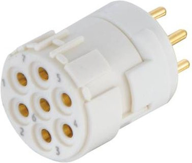 HARTING M23 Einsatz 09151072703 in Weiß mit 7 Polen aus Kunststoff - Bild 1