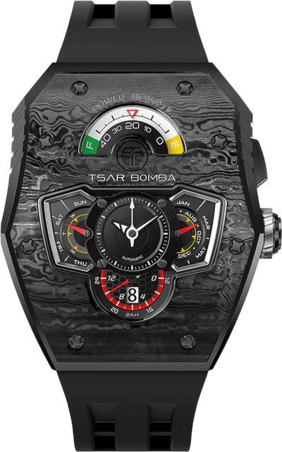 Tsar Bomba Herrenuhr Automatik, Keramik, Schwarz, 43 mm, 5 ATM - Bild 1