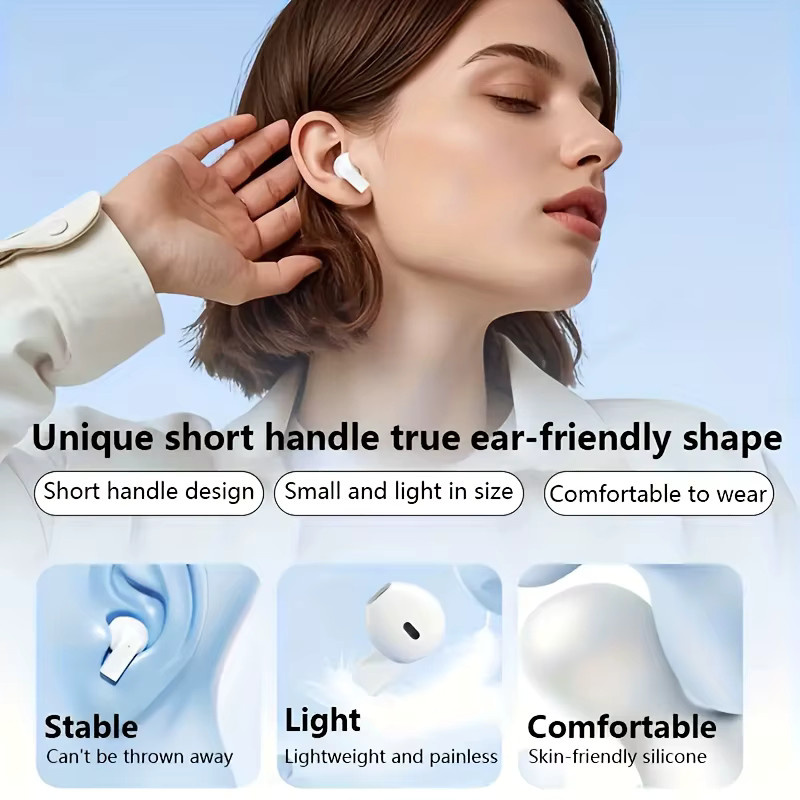 Lenovo Pro 5s In-Ear Bluetooth Kopfhörer mit Geräuschunterdrückung und Mikrofon in Weiß - Bild 3