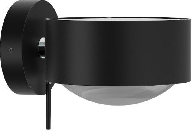 Top Light Puk Maxx Wall LED-Wandleuchte in Schwarz Matt und Chrom mit mattem Glas und warmweißem Licht (2700K) - Bild 1