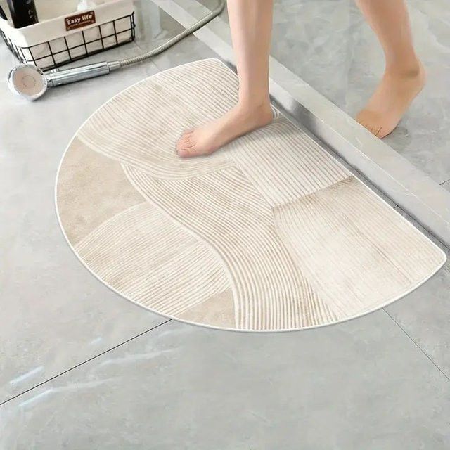 VIKAMA Halbrunde Badezimmermatte für ein minimalistisches Design - Bild 1