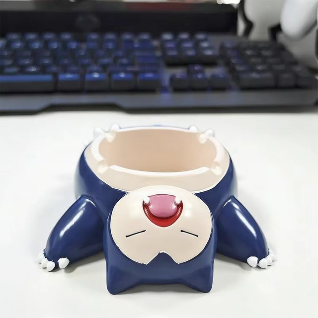 TAKARA TOMY Snorlax Aschenbecher Desktop-Ornament, Blue - Bild 1