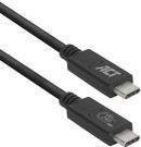 ACT AC7451 USB4 Gen 3x2 USB-C Kabel in Schwarz, Länge: 0,8 m - Bild 1