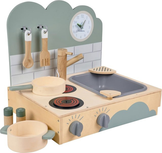 Eichhorn Kinderküche Tischküche aus Holz in Multicolour B/T/H: 40 x 31 x 36 cm - Bild 1