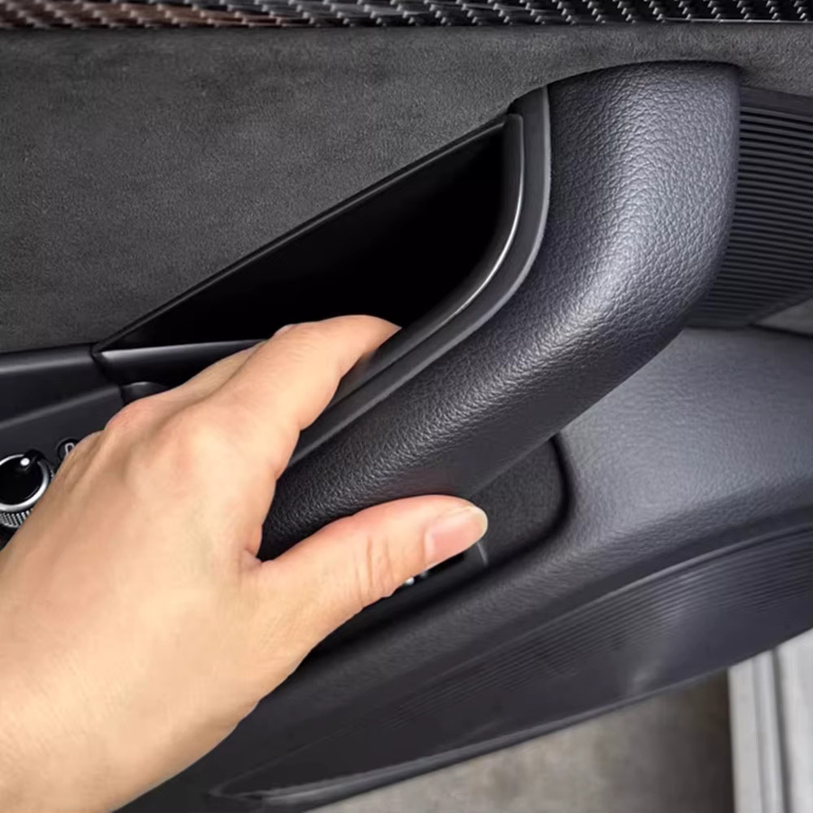 2er-Set Türpanel Ablage und Telefonhalter für Audi A4 B8 B9 A5 8T 4K (2008-2025) Coupe in Schwarz - Bild 3