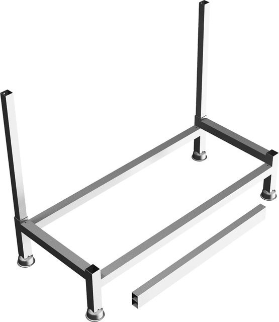 Schake GS-Stapelpalette Absperrgitter Site Fence, Farbe: Silber, B/T/H: 140,0 x 57,5 x 82,5 cm, feuerverzinkt - Bild 1
