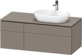 Duravit Waschtischunterschrank L-Cube in Grau Matt, B/T/H: 122 x 55 x 48,2 cm - Bild 1