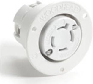 Molex NEMA Einbaubuchse in Weiß - Bild 1