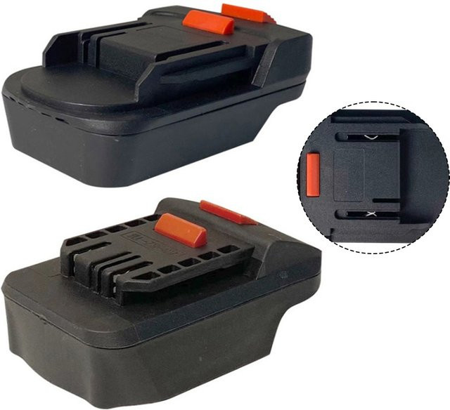 Dayi Batterie Adapter Konverter für Li-Ion Akkus kompatibel mit A3 und MT BL1850 BL1860B BL1855 in Schwarz - Bild 1