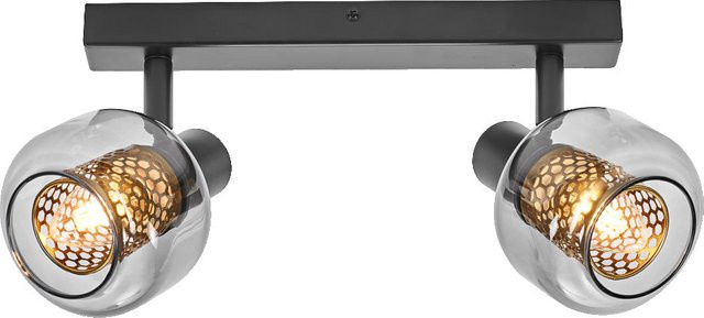 OSRAM DECOR Spot Firefly Deckenleuchte in Schwarz und Gold/Messing mit LED-Leuchtmitteln, dimmbar, E14 - Bild 1