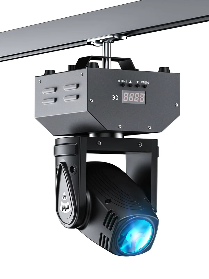 U'King Moving Head LED Strahler 100W RGBW 4in1 Mini Bühnenlicht mit DMX512 und Sound Aktivierung in Schwarz - Bild 5