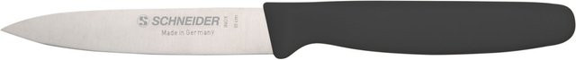 Schneider Gemüsemesser in Schwarz mit Edelstahlklinge und Kunststoffgriff, Klingenlänge: 10 cm - Bild 1